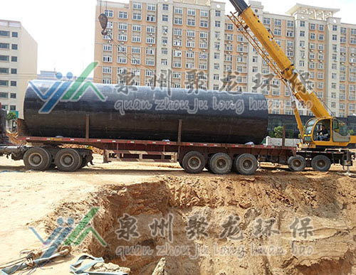 玻璃鋼化糞池工地吊裝 玻璃鋼化糞池工地吊裝